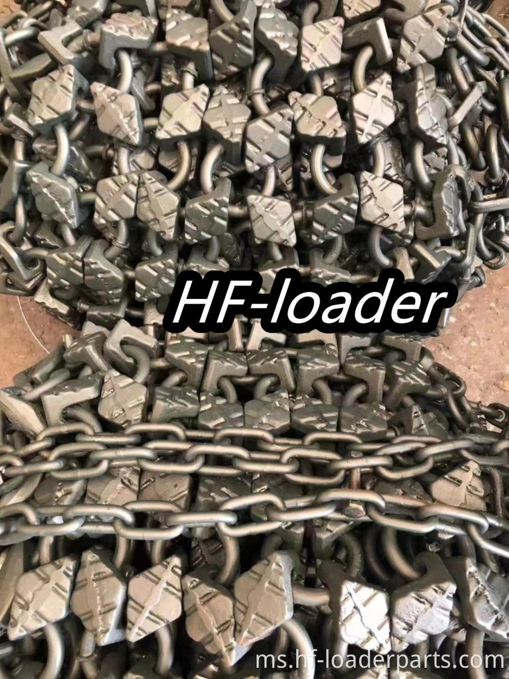 Rantaian Perlindungan Tayar Dense Square 23.5-25 untuk Terowong Square dense Tire Protection Chain 23.5-25 for tunnel